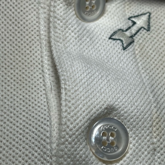 Gucci Polo T-Shirt White Small Mens - Picture 7 of 8